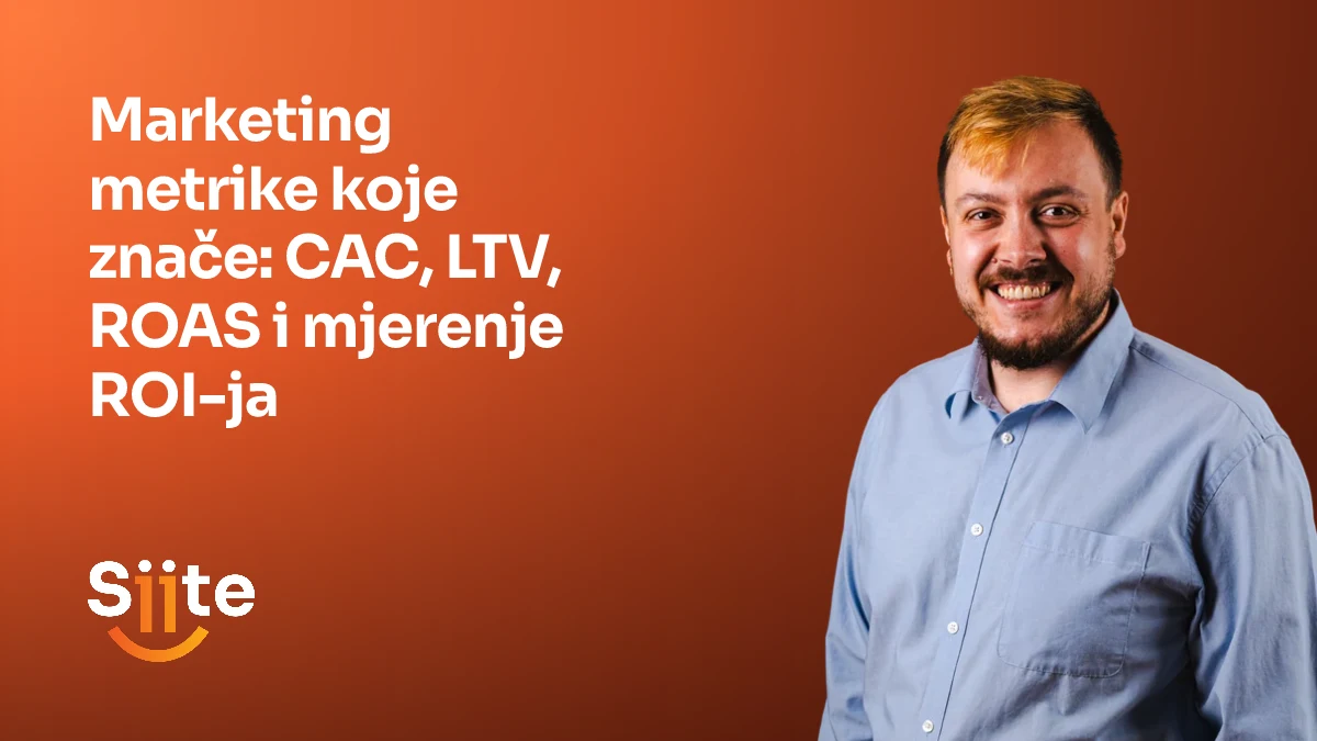 Marketing metrike koje znače: CAC, LTV, ROAS i mjerenje ROI-ja — Leonardo Miodrag, CMO, Partner u Siiteu
